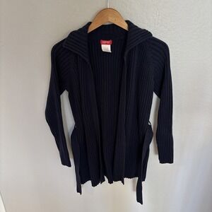Vintage Esprit Women's Cardigan Open Front Blue Long Sleeve Size S 90's Tag